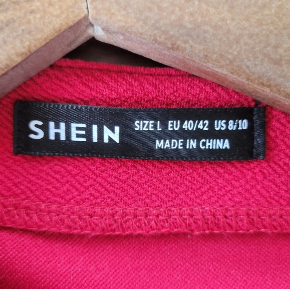 3/$30 SHEIN Vibrant Red Women's Blazer - Picture 8 of 8